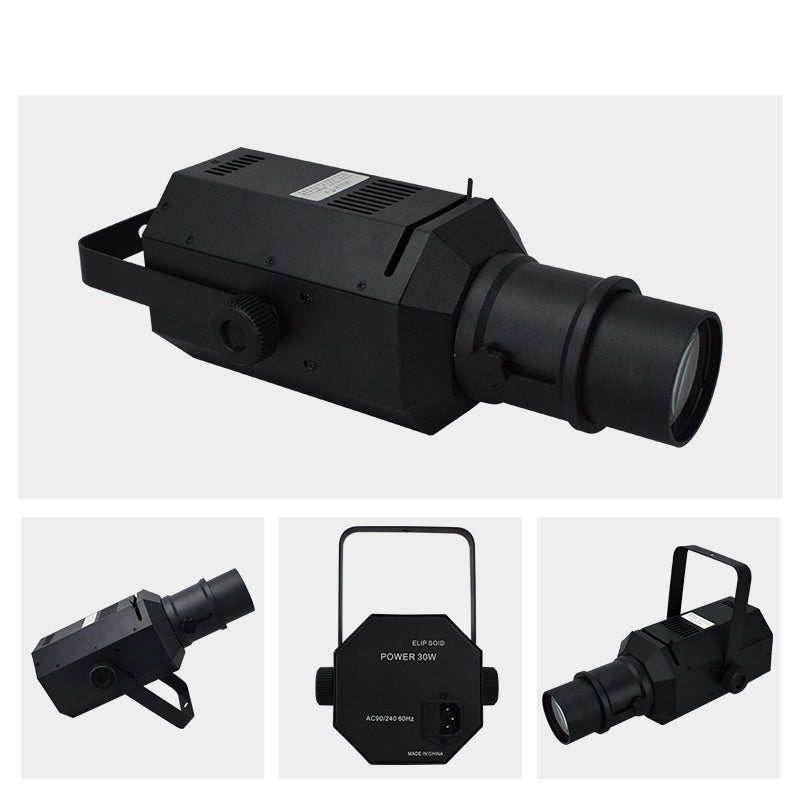 Mini 30W DMX COB LED Image Profile Spot Light For Theater Wedding Stage