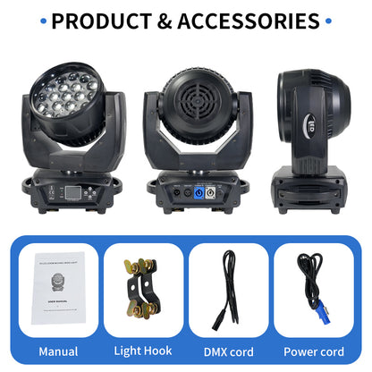 Wholesale Price 19x15w 19 15 19*15 RGBW 4in1 Zoom Wash LED Moving Head Light for Bar dj Night Club Disco