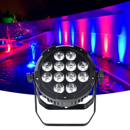 Waterproof Outdoor IP65 12x18W RGBWA UV 6in1 Battery Wireless Wifi DMX LED Par Light Uplight