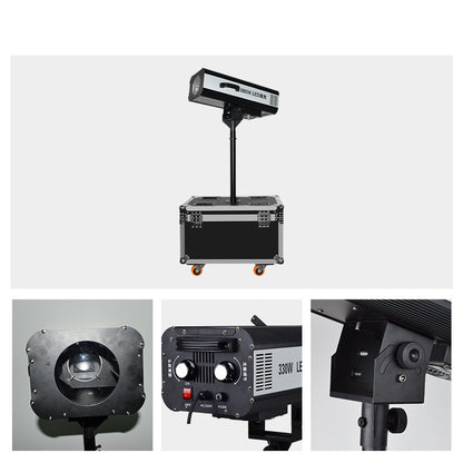 880W DMX High Power Double Zoom LED Follow Spot Light with Flight Case