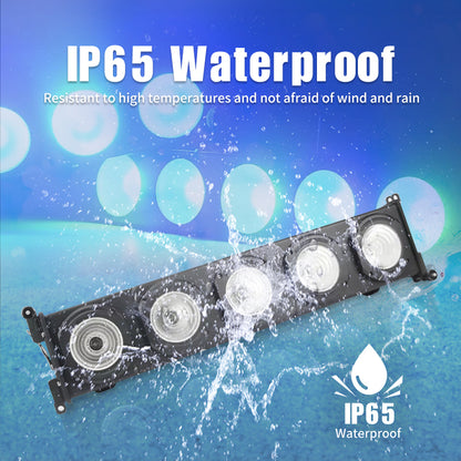 Outdoor Waterproof IP65 DMX 5x20W 5in1 RGBWA Blinder LED Matrix Light for Stage Landscape