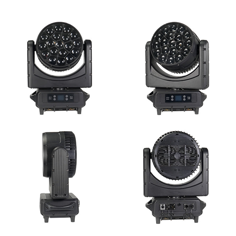 Waterproof IP65 Outdoor DMX 19*40W RGBW 4 In 1 Zoom LED Wash Moving Head Light