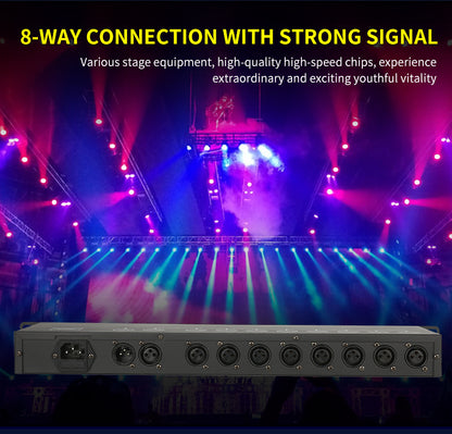 Signal Amplifier 4/8 channels DMX Splitter Distributor